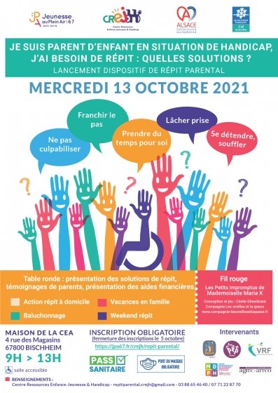 Forum du 13 octobre à destination des  familles d'enfants en situation de handicap