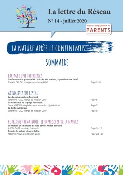 Lettre du Réseau n°14 : La nature après le confinement