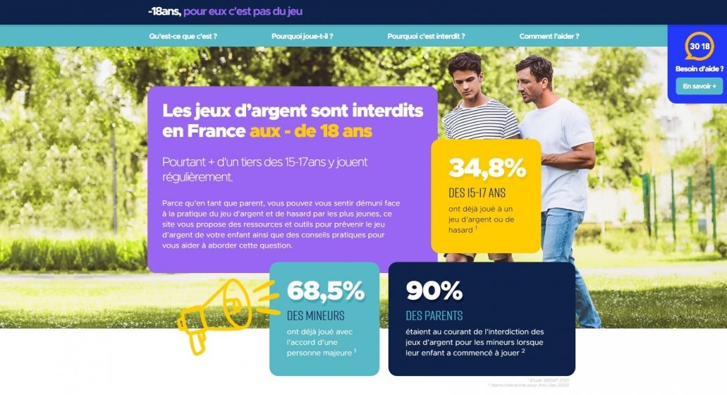 Jeunes et jeux d’argent : nouveau site de prévention