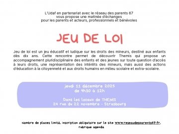 Matinale du réseau : Jeu de Loi