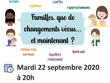 Café-parents en visio : Familles, que de changements vécus… et maintenant ?