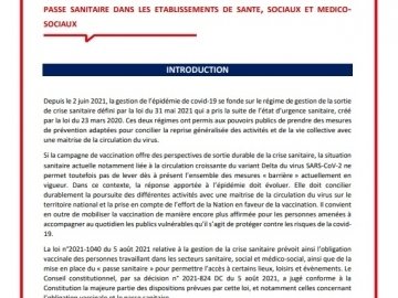 Y a-t-il une obligation vaccinale pour les professionnels du soutien aux familles ?