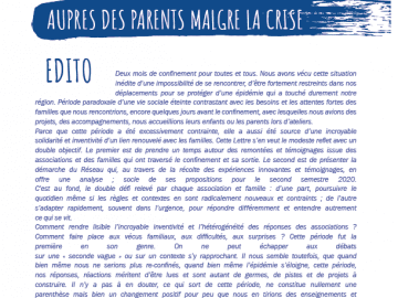 Lettre du Réseau n°15 : Auprès des parents malgré la crise