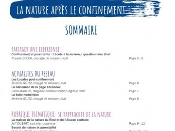 Lettre du Réseau n°14 : La nature après le confinement