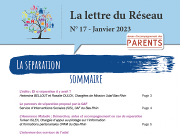 Lettre du Réseau n°17 : La séparation