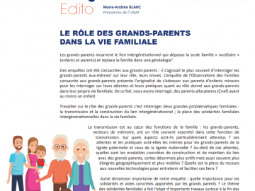 Les grands-parents ont une place déterminante  dans la famille : 17 000 familles témoignent : Nouvelle étude de l’Observatoire des familles de l’Unaf