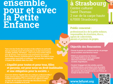Les Rencontres du Furet du 8 novembre : Agir ensemble, pour et avec la Petite Enfance