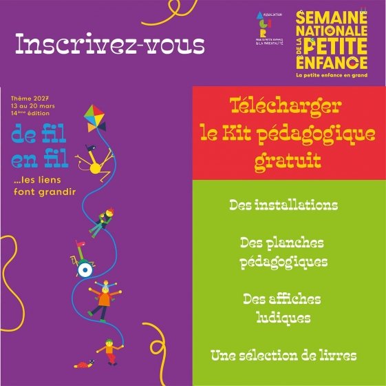 Inscription à la 14ème édition de la Semaine Nationale de la Petite Enfance