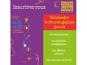 Inscription à la 14ème édition de la Semaine Nationale de la Petite Enfance
