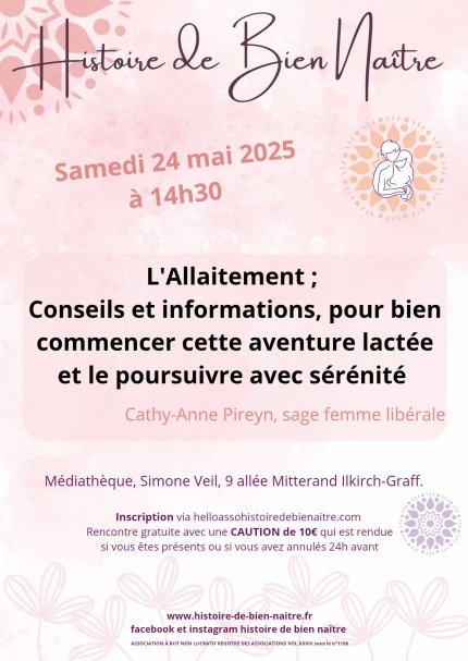Rencontre thématique : L’allaitement : conseils pour le réussir !