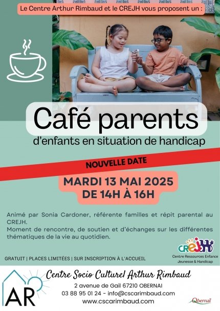 Café parents d’enfants en situation de handicap
