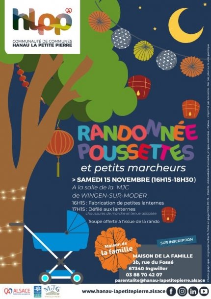 Randonnée poussettes et petits marcheurs
