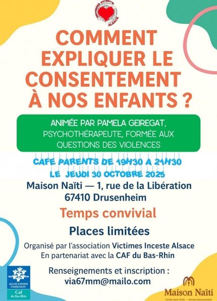 Café-parents : Comment expliquer le consentement à nos enfants ?