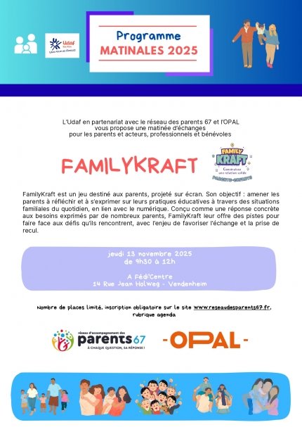 Matinale du réseau : FamilyKraft