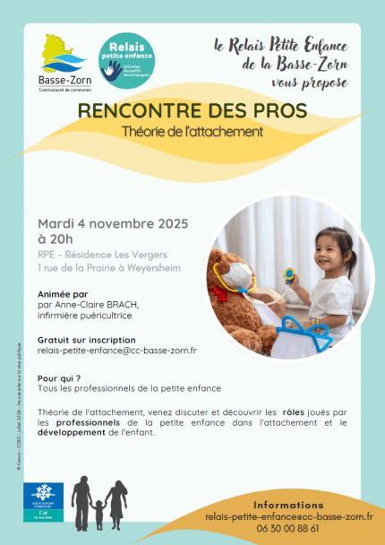 Rencontre des professionnels de la petite enfance sur la "Théorie de l'attachement"
