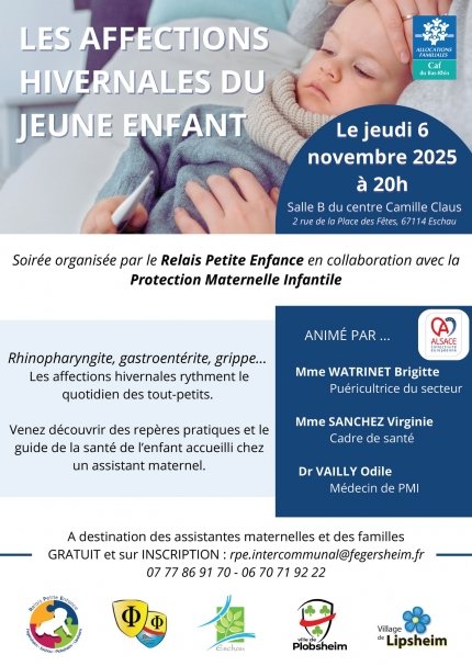 Soirée d’information : Les affections hivernales du jeune enfant