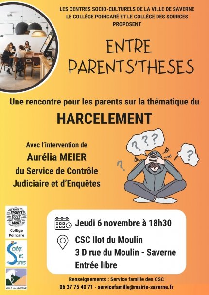 Entre parents’thèses : Le harcèlement