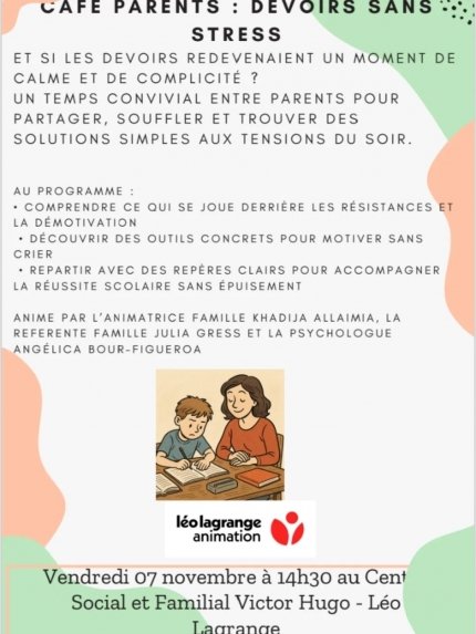 Café des parents : devoirs sans stress