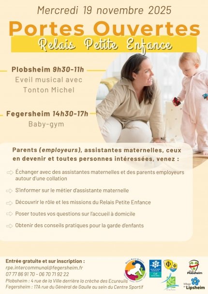 Portes Ouvertes du Relais Petite Enfance - Plobsheim