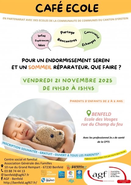 Café école : Sommeil de l’enfant