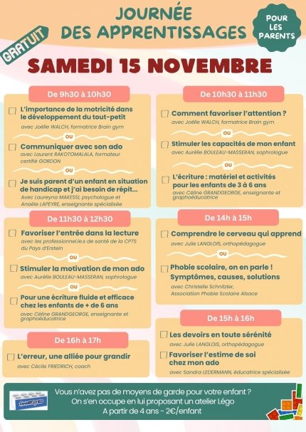 Journée des apprentissages