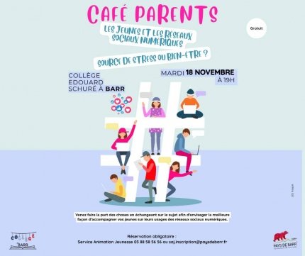 Café parents : Les jeunes et les réseaux sociaux : source de stress ou de bien-être ?