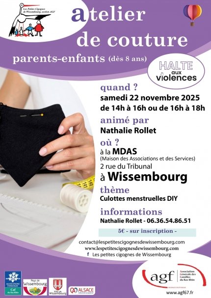 Atelier couture parent-enfant