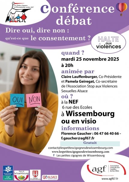 Conférence-débat : Dire oui, dire non... qu'est-ce que le consentement ?