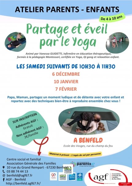 Atelier parents-enfants : Eveil Yoga