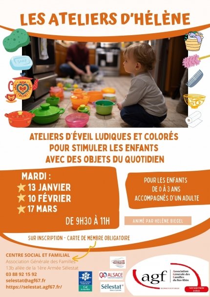 Atelier d’éveil : Les ateliers d’Hélène