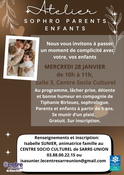 Atelier sophro parents enfants