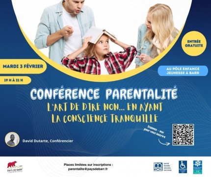 Conférence parentalité : L’art de dire non… en ayant la conscience tranquille