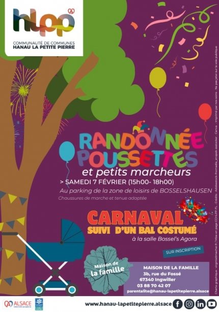 Randonnée poussettes et carnaval