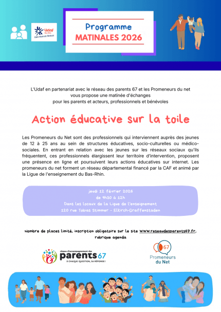 Matinale du réseau : Action éducative sur la toile