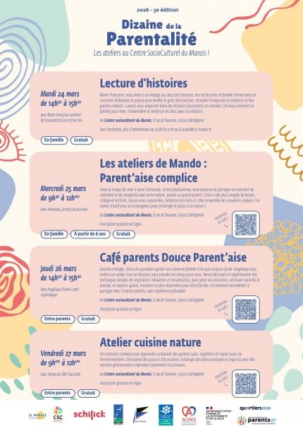 Dizaine de la parentalité : Atelier de Mando : Parent'aise complice