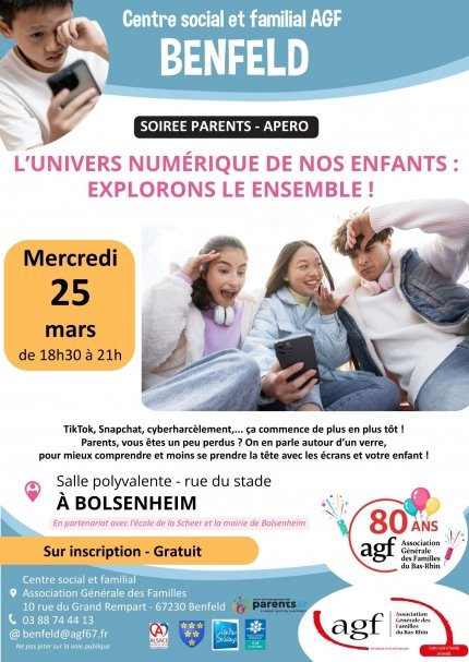 Soirée parents - apéro : L’univers numérique de nos enfants
