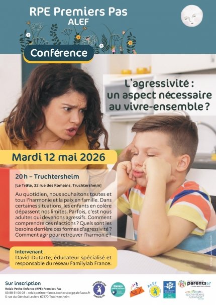 Conférence : L’agressivité : un aspect nécessaire au vivre-ensemble en famille
