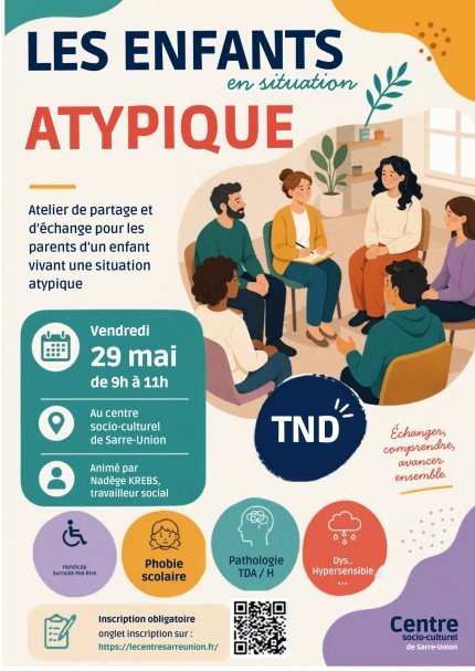 Atelier de partage et d’échange pour les parents d’enfants en situation atypique