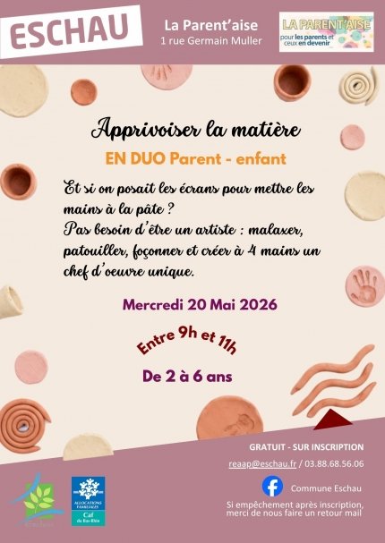 Apprivoiser la matière en DUO parent-enfant