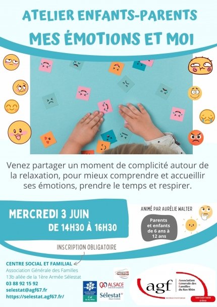 Atelier Parent-Enfant : Mes émotions et moi