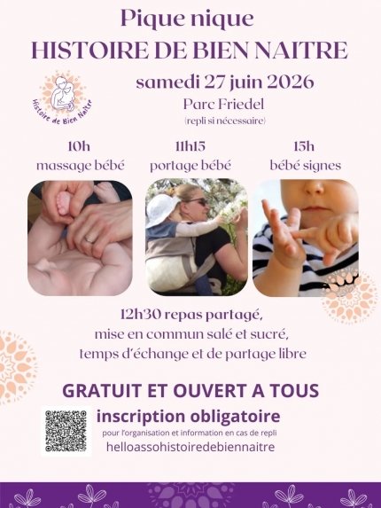 Ateliers et pique-nique annuel Histoire de Bien Naître