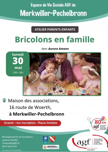 Atelier parent-enfant : Bricolons en famille