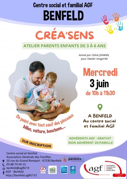 Atelier parents-enfants Créa'sens