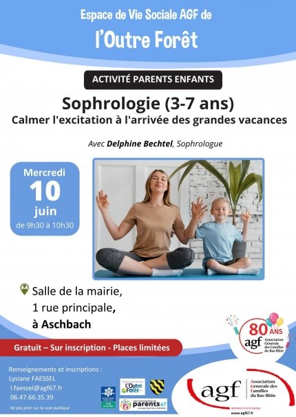 Activité parents-enfants : Sophrologie (3-7 ans)