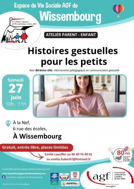Atelier parent-enfant : Histoires gestuelles pour les petits
