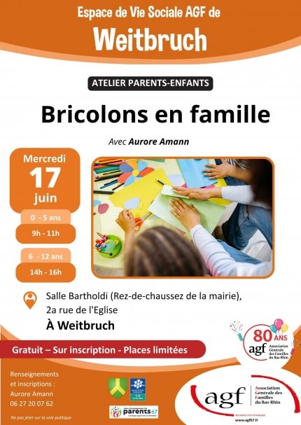 Atelier parents-enfants : Bricolons en famille