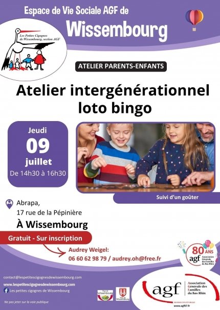 Atelier parent-enfant : Atelier intergénérationnel loto bingo