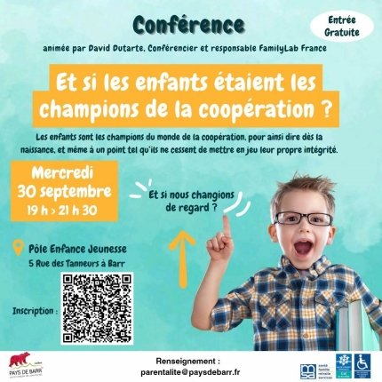 Conférence : et si les enfants étaient les champions de la coopération ?
