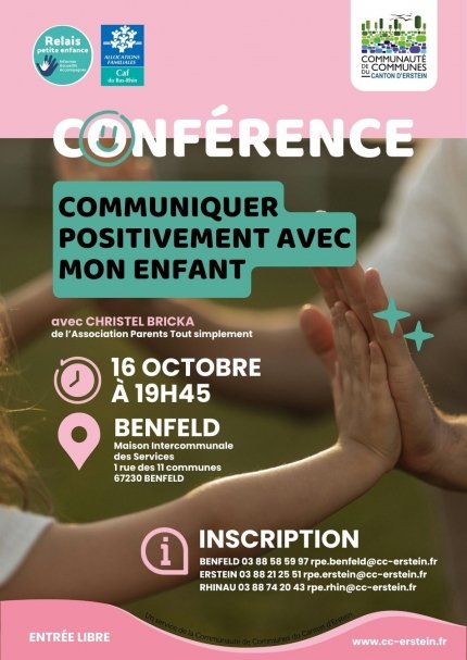 Conférence : Communiquer positivement avec mon enfant