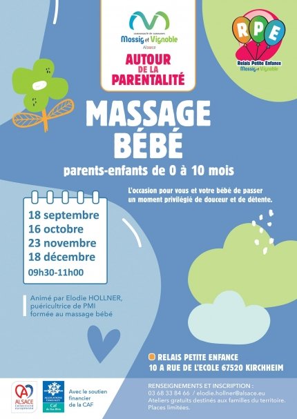 Atelier de massage bébé